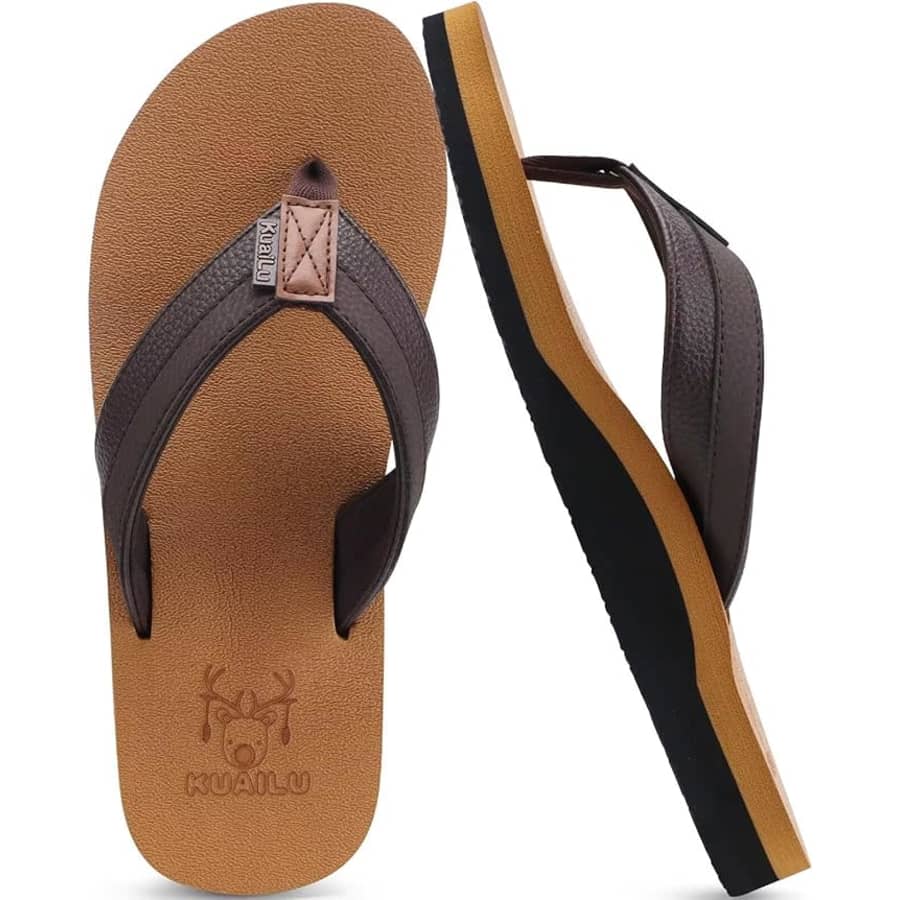 KaiuLu Men's Yoga Mat Flip Flops: $9.99